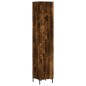 vidaXL Credenza Rovere Fumo 34,5x34x180 cm in Legno Multistrato vidaXL Credenza Rovere Fumo 34,5x34x180 cm in Legno Multistrato