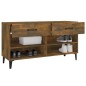 Scarpiera Rovere Fumo 102x35x55 cm in Legno Multistrato Scarpiera Rovere Fumo 102x35x55 cm in Legno Multistrato