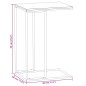 Tavolino da Salotto Bianco 40x30x59 cm in Legno Multistrato Tavolino da Salotto Bianco 40x30x59 cm in Legno Multistrato