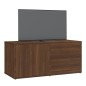 Mobile Porta TV Rovere Marrone 80x34x36 cm in Legno Multistrato Mobile Porta TV Rovere Marrone 80x34x36 cm in Legno Multistrato
