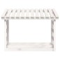 Portalegna Bianco 108x64,5x78 cm in Legno Massello di Pino Portalegna Bianco 108x64,5x78 cm in Legno Massello di Pino