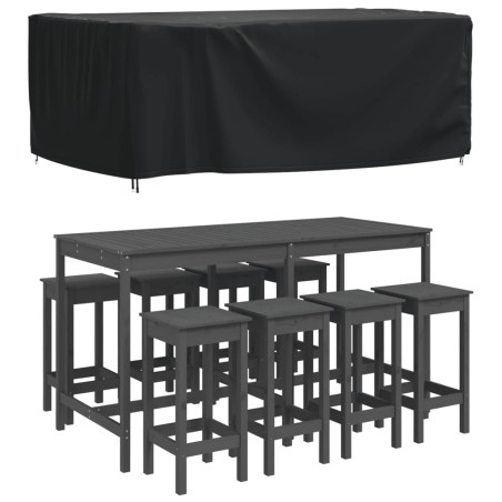 vidaXL Copertura Mobili Giardino Nera 225x143x90cm Impermeabile 420D