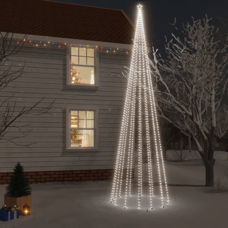 Albero di Natale con Puntale Bianco Freddo 1134 LED 800 cm Albero di Natale con Puntale Bianco Freddo 1134 LED 800 cm