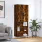 vidaXL Credenza Rovere Fumo 69,5x34x180 cm in Legno Multistrato vidaXL Credenza Rovere Fumo 69,5x34x180 cm in Legno Multistrato