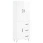 vidaXL Credenza Bianco Lucido 69,5x34x180 cm in Legno Multistrato vidaXL Credenza Bianco Lucido 69,5x34x180 cm in Legno Multistrato