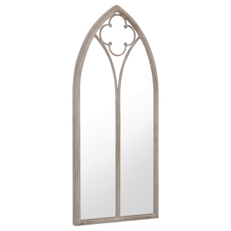 vidaXL Specchio da Giardino Sabbia 100x45 cm in Ferro per Uso Esterno