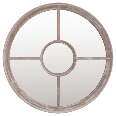 vidaXL Specchio Sabbia 60x4 cm Ferro Rotondo per Uso Interno