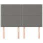 vidaXL Testiere 4 pz Grigio Scuro 72x5x78/88 cm in Tessuto
