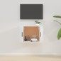 Mobile Porta TV a Parete Bianco Lucido 57x34,5x40 cm Mobile Porta TV a Parete Bianco Lucido 57x34,5x40 cm