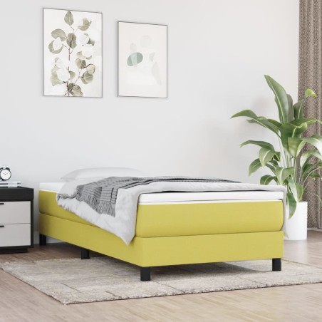vidaXL Giroletto a Molle Verde 90x200 cm in Tessuto