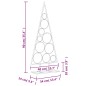 vidaXL Albero di Natale Decorativo in Metallo Nero 90 cm vidaXL Albero di Natale Decorativo in Metallo Nero 90 cm