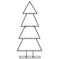 vidaXL Albero di Natale Decorativo in Metallo Nero 125 cm vidaXL Albero di Natale Decorativo in Metallo Nero 125 cm