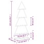 vidaXL Albero di Natale Decorativo in Metallo Nero 125 cm vidaXL Albero di Natale Decorativo in Metallo Nero 125 cm