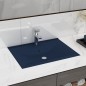 vidaXL Lavandino con Foro Rubinetto Blu Scuro Opaco 60x46 cm in Ceramica vidaXL Lavandino con Foro Rubinetto Blu Scuro Opaco 60x46 cm in Ceramica