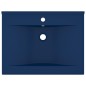 vidaXL Lavandino con Foro Rubinetto Blu Scuro Opaco 60x46 cm in Ceramica vidaXL Lavandino con Foro Rubinetto Blu Scuro Opaco 60x46 cm in Ceramica