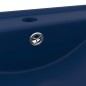 vidaXL Lavandino con Foro Rubinetto Blu Scuro Opaco 60x46 cm in Ceramica vidaXL Lavandino con Foro Rubinetto Blu Scuro Opaco 60x46 cm in Ceramica