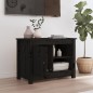 Mobile Porta TV Nero 70x36,5x52 cm in Legno Massello di Pino Mobile Porta TV Nero 70x36,5x52 cm in Legno Massello di Pino