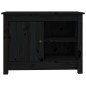 Mobile Porta TV Nero 70x36,5x52 cm in Legno Massello di Pino Mobile Porta TV Nero 70x36,5x52 cm in Legno Massello di Pino