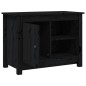 Mobile Porta TV Nero 70x36,5x52 cm in Legno Massello di Pino Mobile Porta TV Nero 70x36,5x52 cm in Legno Massello di Pino