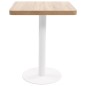 vidaXL Tavolo da Bistrot Marrone Chiaro 60x60 cm in MDF vidaXL Tavolo da Bistrot Marrone Chiaro 60x60 cm in MDF