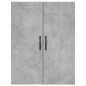vidaXL Credenza Grigio Cemento 69,5x34x180 cm in Legno Multistrato vidaXL Credenza Grigio Cemento 69,5x34x180 cm in Legno Multistrato