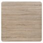 vidaXL Tavolo Bistrot MDF e Acciaio Quadrato 80x80x75 cm Color Rovere