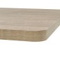 vidaXL Tavolo Bistrot MDF e Acciaio Quadrato 80x80x75 cm Color Rovere