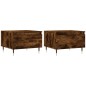 vidaXL Tavolini Salotto 2pz Rovere Fumo 50x46x35 cm Legno Multistrato