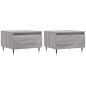 vidaXL Tavolini Salotto 2pz Grigio Sonoma 50x46x35cm Legno Multistrato