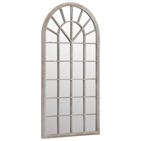 vidaXL Specchio da Giardino Sabbia 90x45 cm in Ferro per Uso Esterno