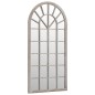 vidaXL Specchio da Giardino Sabbia 90x45 cm in Ferro per Uso Esterno