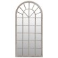 vidaXL Specchio da Giardino Sabbia 90x45 cm in Ferro per Uso Esterno