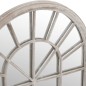 vidaXL Specchio da Giardino Sabbia 90x45 cm in Ferro per Uso Esterno
