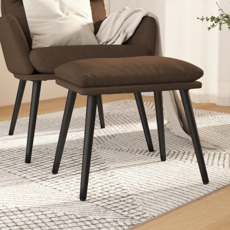 vidaXL Poggiapiedi Marrone 45x29,5x35 cm in Tessuto