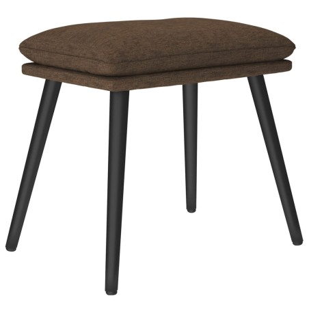 vidaXL Poggiapiedi Marrone 45x29,5x35 cm in Tessuto