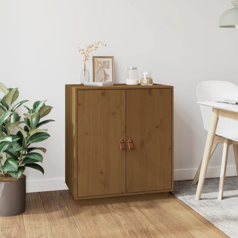 Credenza Miele 65,5x40x75 cm in Legno Massello di Pino Credenza Miele 65,5x40x75 cm in Legno Massello di Pino
