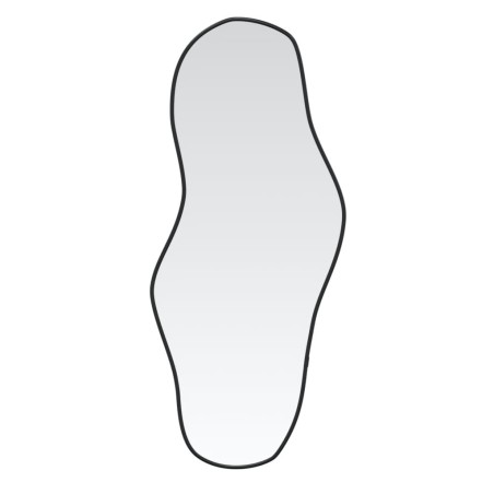 vidaXL Specchio da Parete Nero 100x45 cm