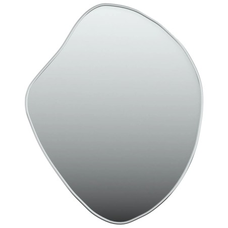 vidaXL Specchio da Parete Argento 60x50 cm