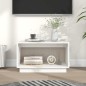 Mobile Porta TV Bianco 60x35x35 cm in Legno Massello di Pino Mobile Porta TV Bianco 60x35x35 cm in Legno Massello di Pino