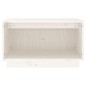Mobile Porta TV Bianco 60x35x35 cm in Legno Massello di Pino Mobile Porta TV Bianco 60x35x35 cm in Legno Massello di Pino