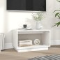 Mobile Porta TV Bianco 60x35x35 cm in Legno Massello di Pino Mobile Porta TV Bianco 60x35x35 cm in Legno Massello di Pino