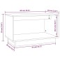 Mobile Porta TV Bianco 60x35x35 cm in Legno Massello di Pino Mobile Porta TV Bianco 60x35x35 cm in Legno Massello di Pino