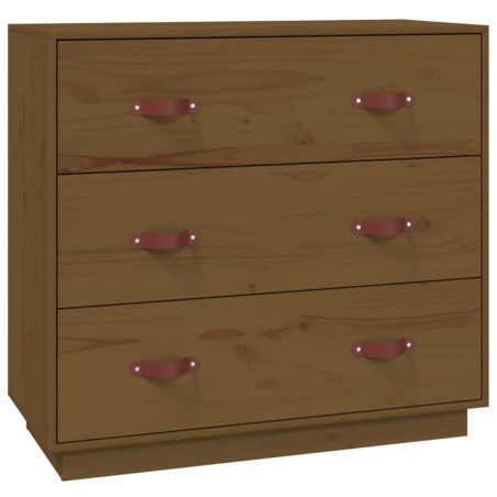 Credenza Miele 80x40x75 cm in Legno Massello di Pino
