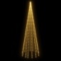 vidaXL Albero di Natale Pennone Bianco Caldo 732 LED 500 cm vidaXL Albero di Natale Pennone Bianco Caldo 732 LED 500 cm