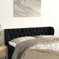 Testiera ad Orecchio Nera 147x23x78/88 cm in Velluto Testiera ad Orecchio Nera 147x23x78/88 cm in Velluto