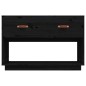 Mobile Porta TV Nero 90x40x60 cm in Legno Massello di Pino Mobile Porta TV Nero 90x40x60 cm in Legno Massello di Pino
