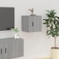 Mobili Porta TV a Parete 2 pz Grigio Sonoma 40x34,5x40 cm Mobili Porta TV a Parete 2 pz Grigio Sonoma 40x34,5x40 cm