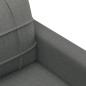 vidaXL Set di Divani 3 pz con Cuscini Grigio Scuro in Tessuto vidaXL Set di Divani 3 pz con Cuscini Grigio Scuro in Tessuto
