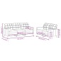 vidaXL Set Divani 2 pz con Cuscini Tortora in Tessuto vidaXL Set Divani 2 pz con Cuscini Tortora in Tessuto