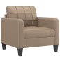 vidaXL Set di Divani 4 pz con Cuscini Cappuccino in Similpelle vidaXL Set di Divani 4 pz con Cuscini Cappuccino in Similpelle